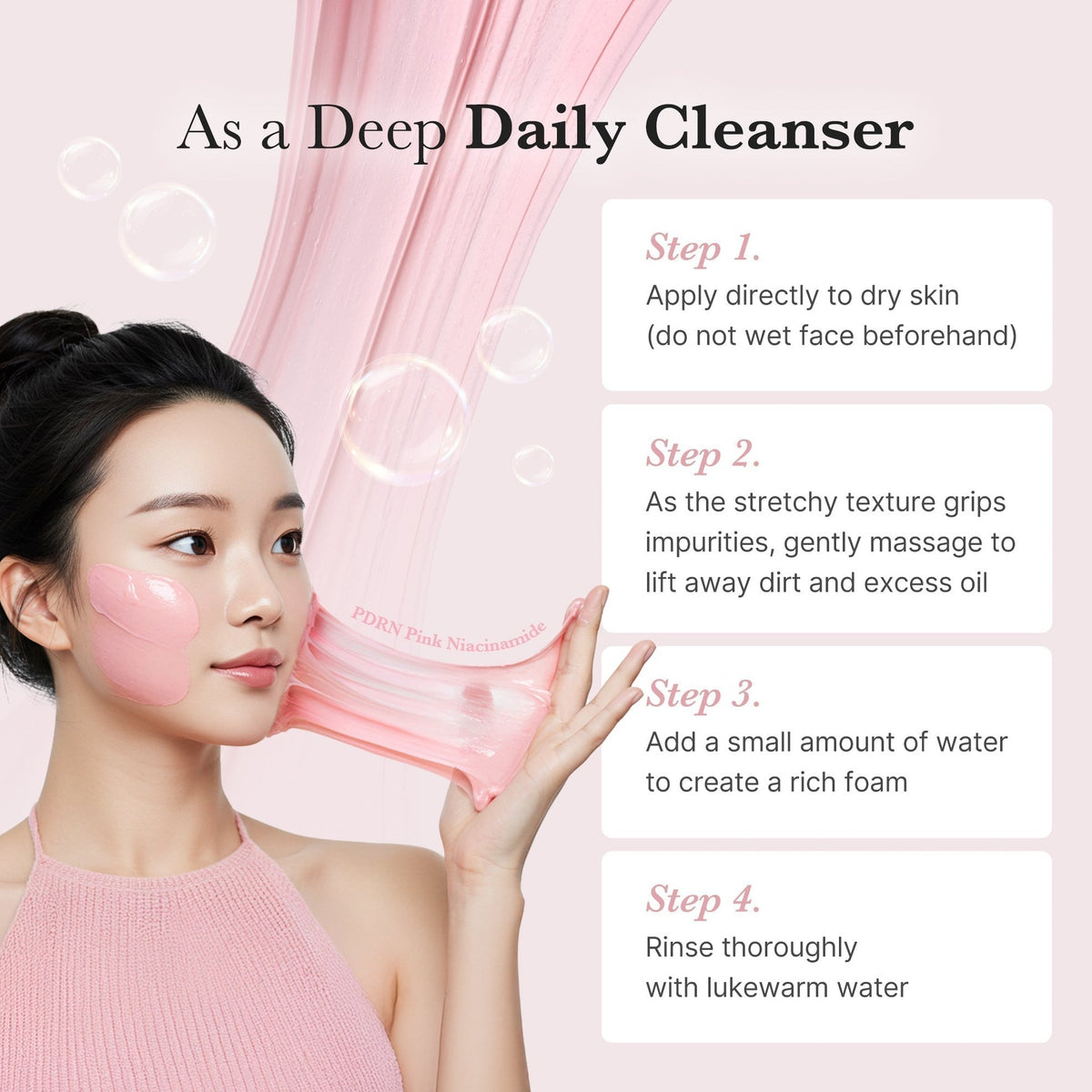 PDRN Pink Whip Cleanser