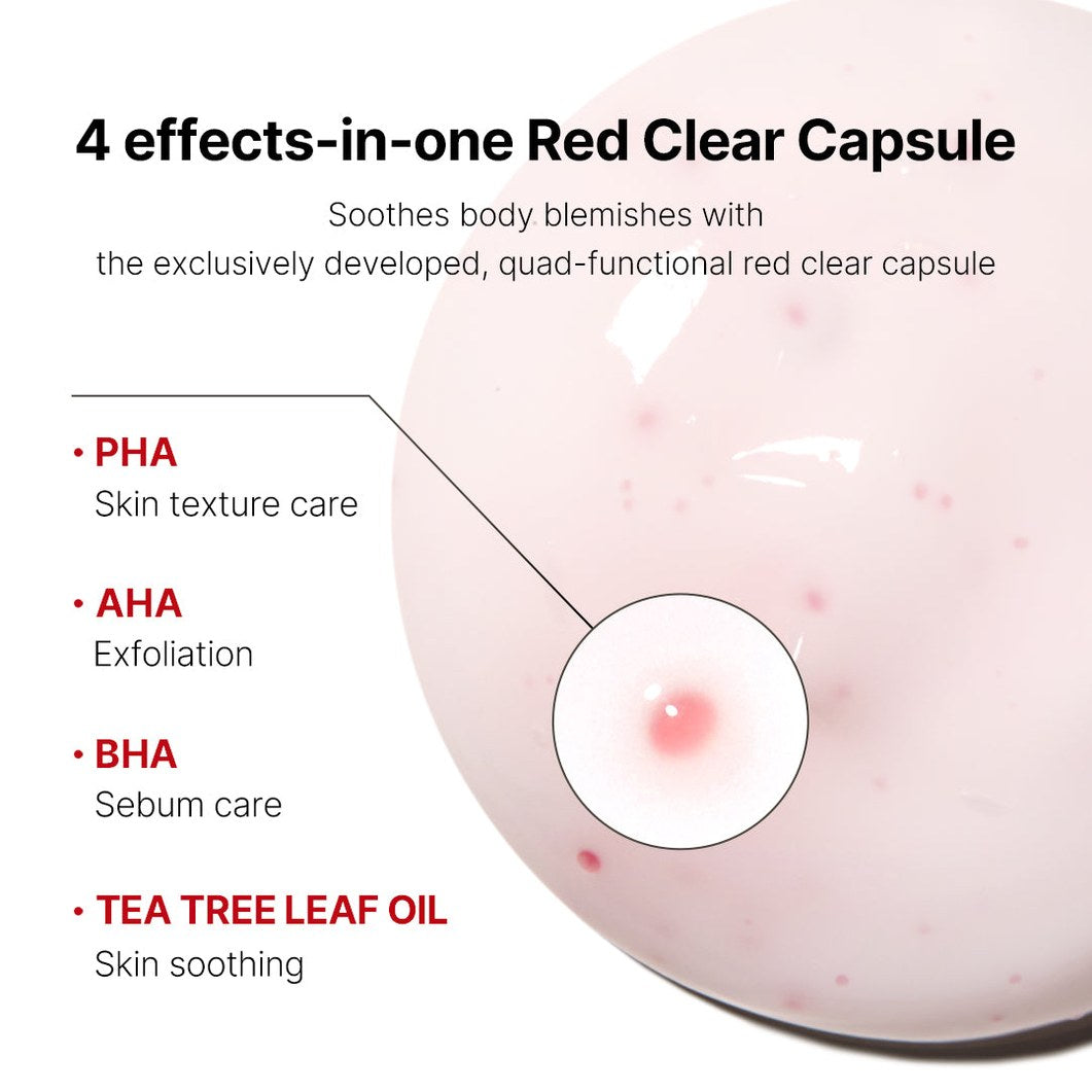 Red Clear Capsule Body Lotion