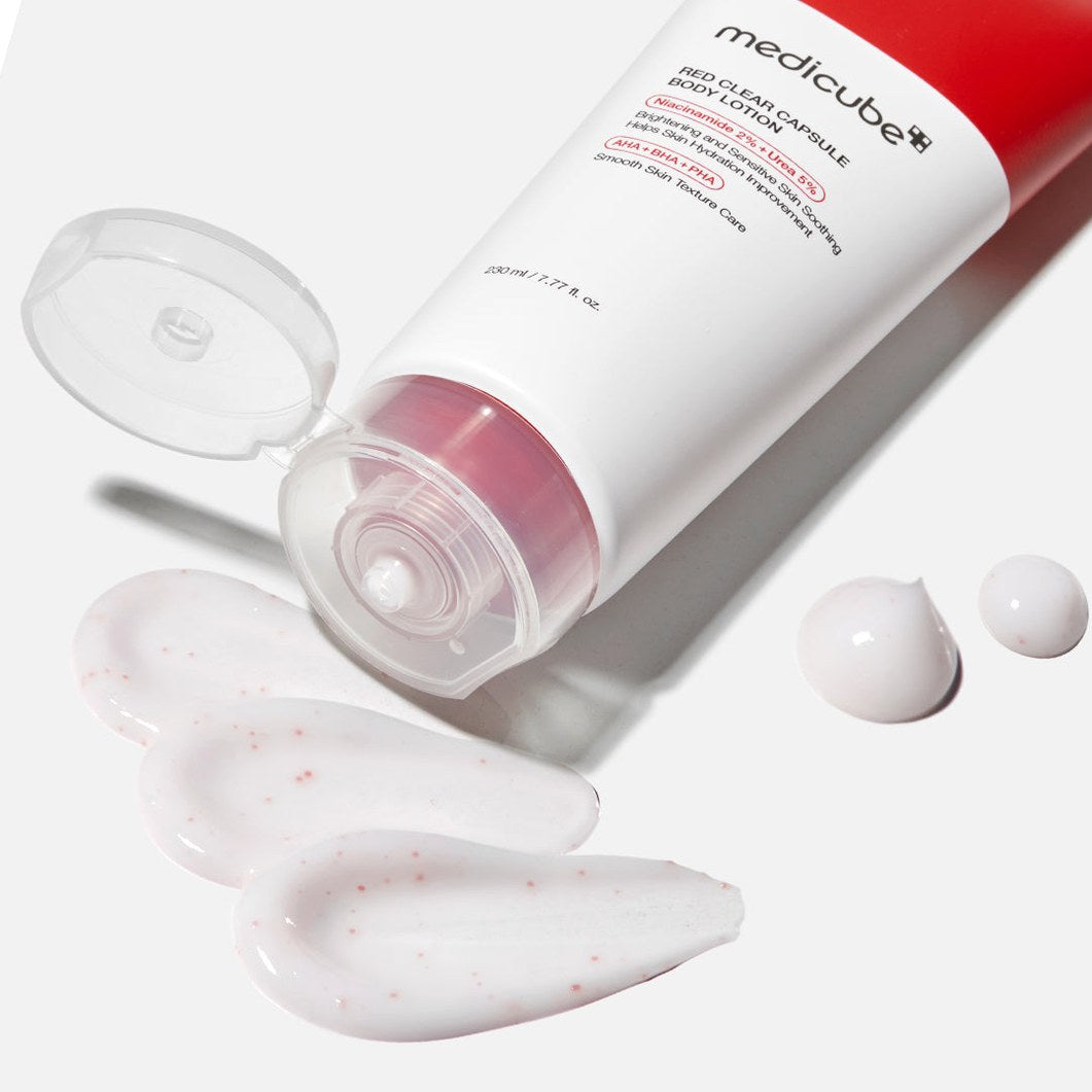 Red Clear Capsule Body Lotion
